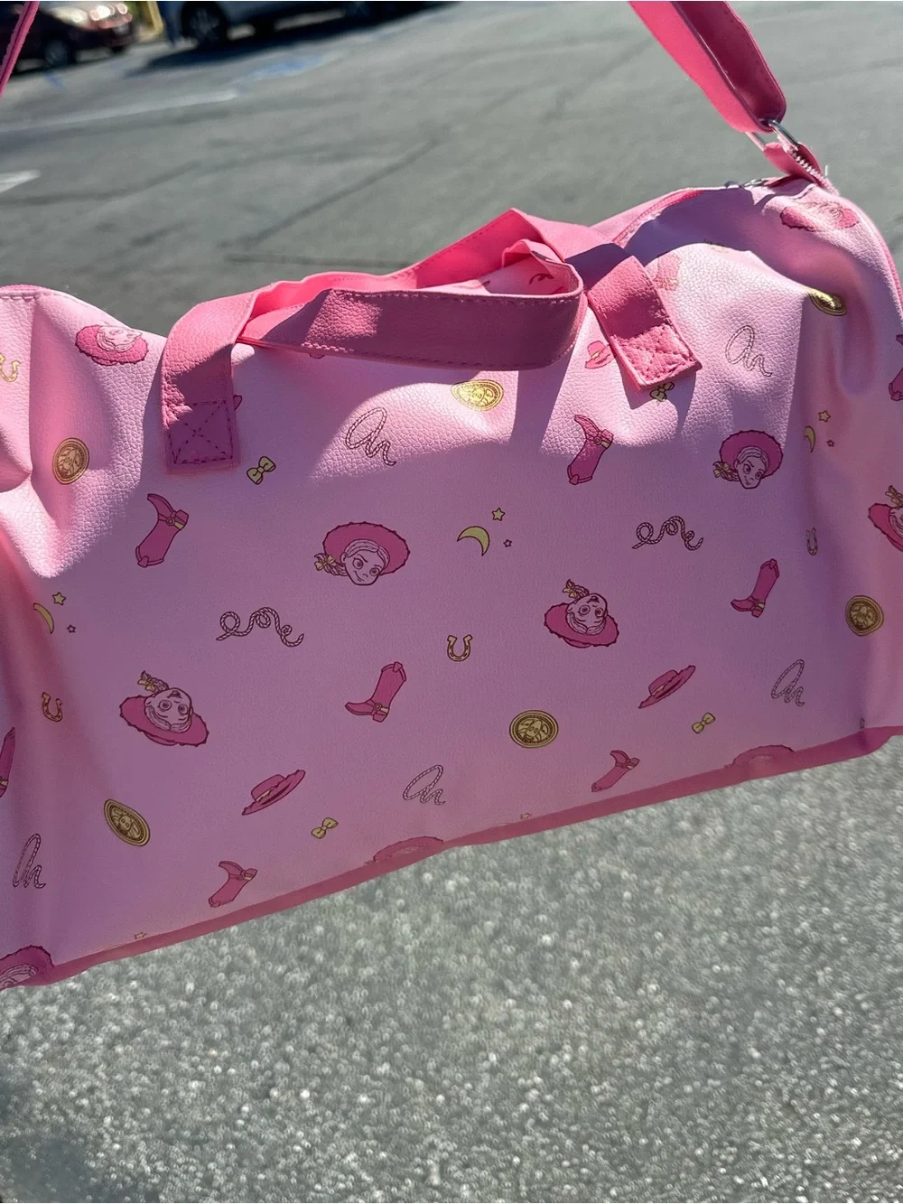 Pixar Pink 'Hey Cowgirl' Toy Story Jessie Kids Duffle Bag